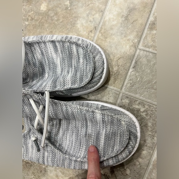 Women’s HEY DUDE Sz 10 Wendy Sox glacier grey - Picture 6 of 6